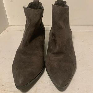 Old Navy Ankle Boots microsuede charcoal gray
